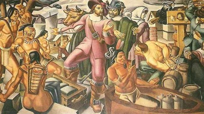 На картине итальянского художника от 1937 года нашли индейца с iPhone