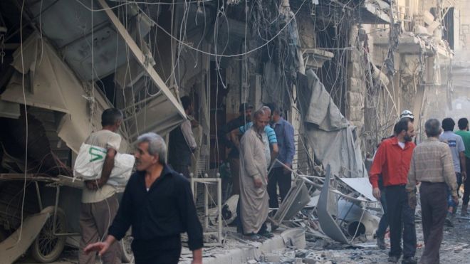 Авиаудар РФ по Алеппо: 25 погибших