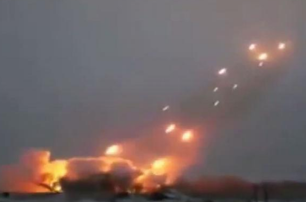 Появилось видео обстрелов позиций военных на Донбассе