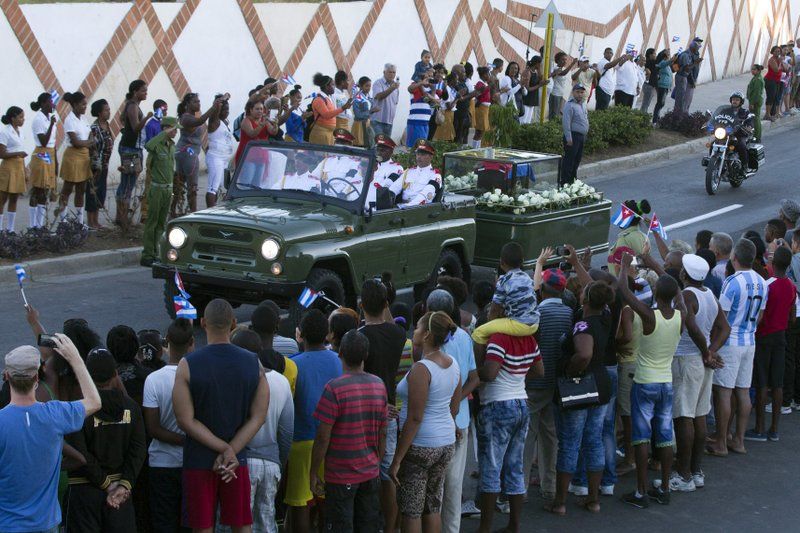 Церемония похорон Фиделя Кастро