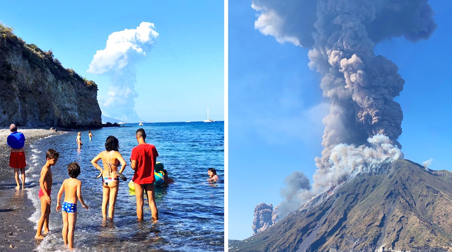 Фото - Вид на вулкан Стромболи