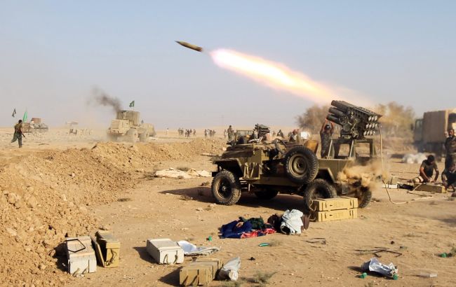 На фото боевые действия в Ираке