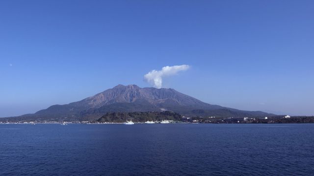 Вулкан Сакурадзима в Японии