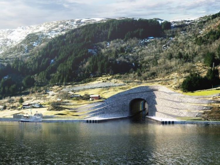 В Норвегии намерены построить первый в мире судоходный морской тоннель
