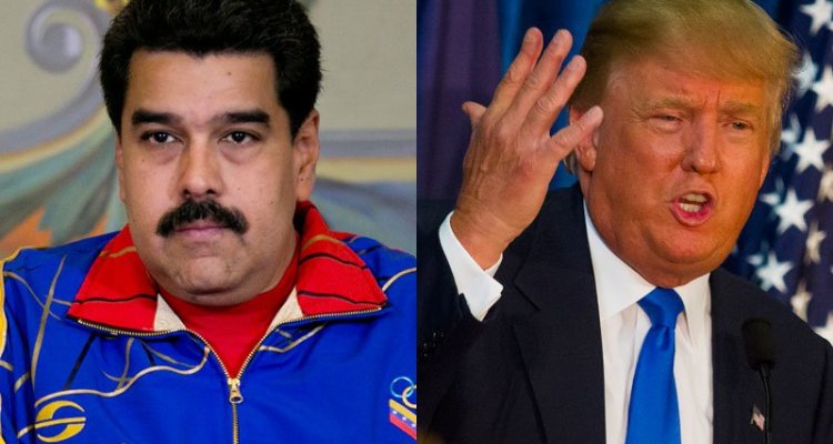 На фото президенты США и Венесуэлы Дональд Трамп и Николас Мадуро