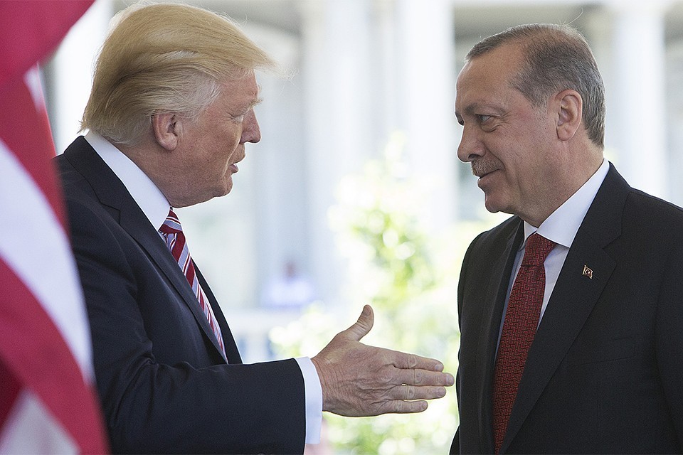 Фото — Дональд Трамп и Реджеп Тайип Эрдоган