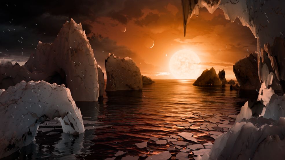 NASA обнаружило 7 потенциально обитаемых планет