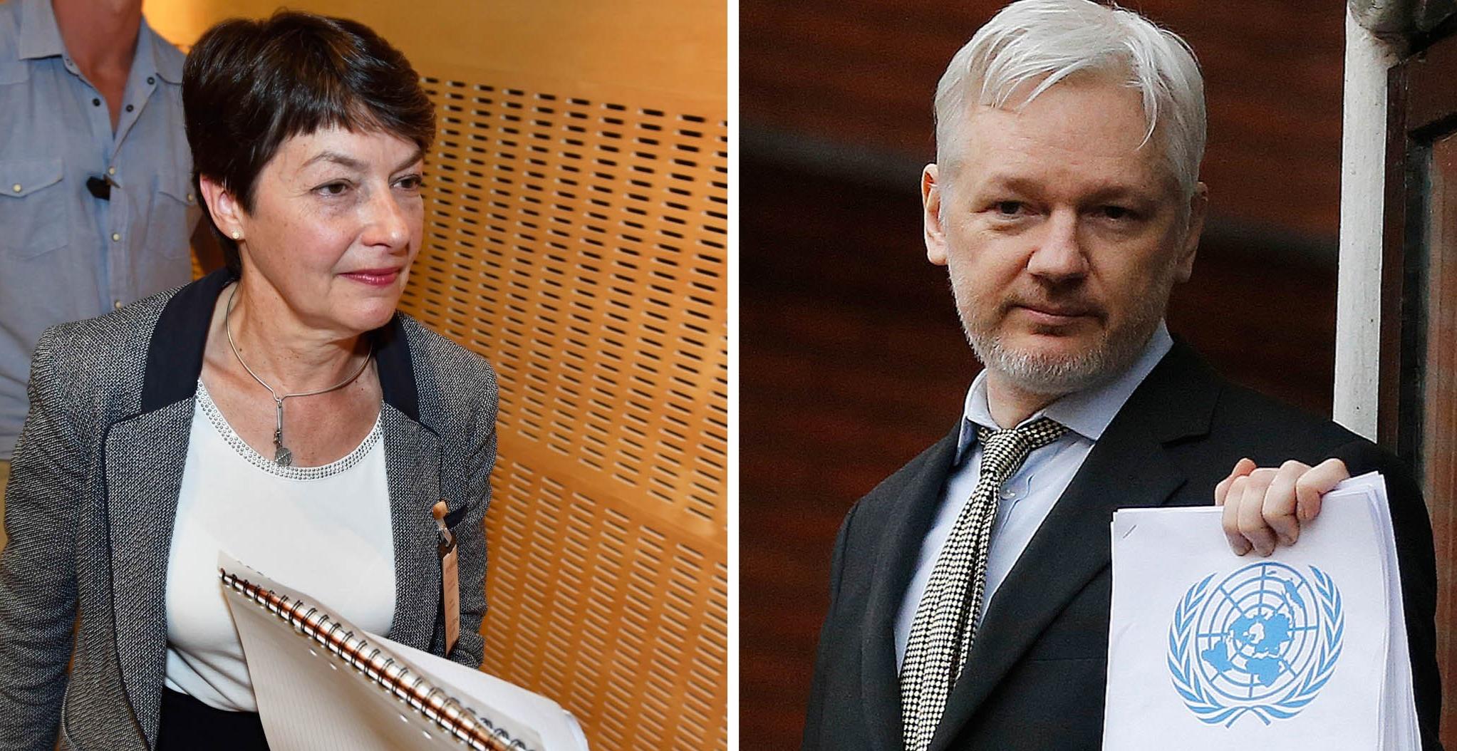 На фото прокурор Швеции Марианна Ни и основатель Wikileaks Джулиан Ассанж