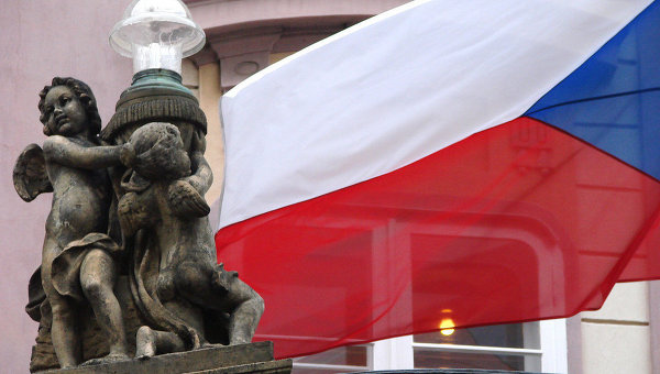 На фото  - флаг Чехии