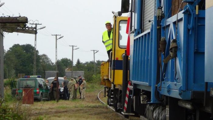 На железной дороге польского-украинского отрезка проехал спецпоезд для тестирования пригодности  ж/д колеи