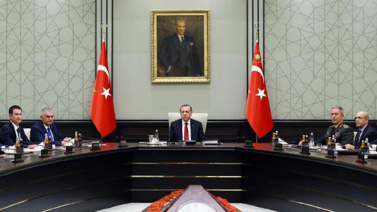 На фото заседание Совета национальной безопасности Турции во главе с президентом