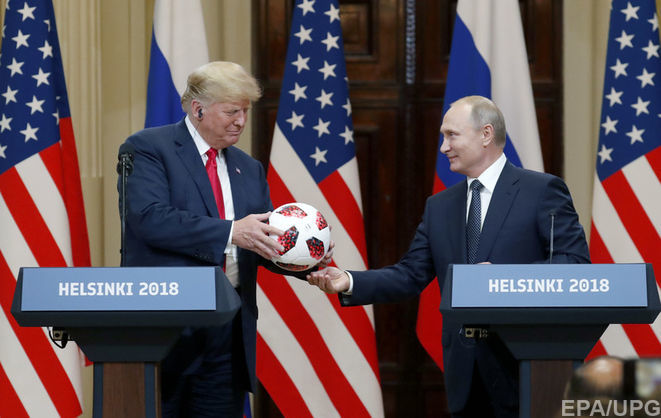 на фото Трамп и Путин