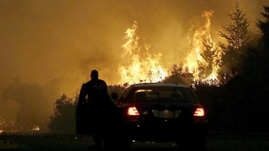 Калифорния в огне: лесополоса штата объята мощными пожарами. ВИДЕО