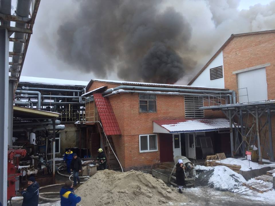 В Тульчине случился пожар на заводе