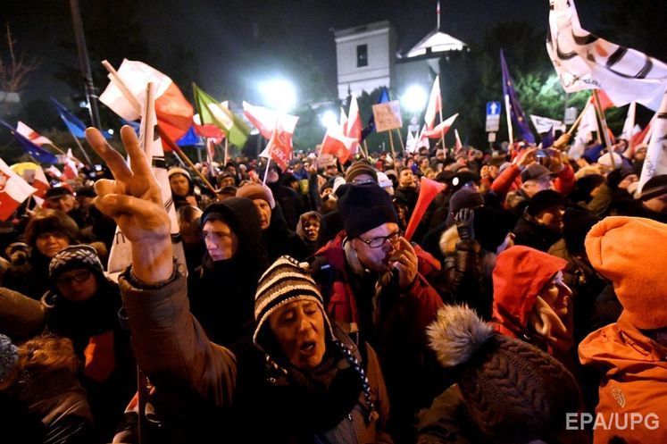 В Варшаве проходят протесты оппозиции