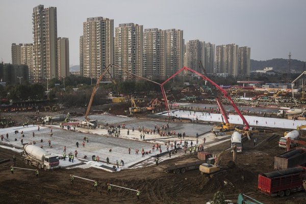 Фото - Строительство больницы в Китае