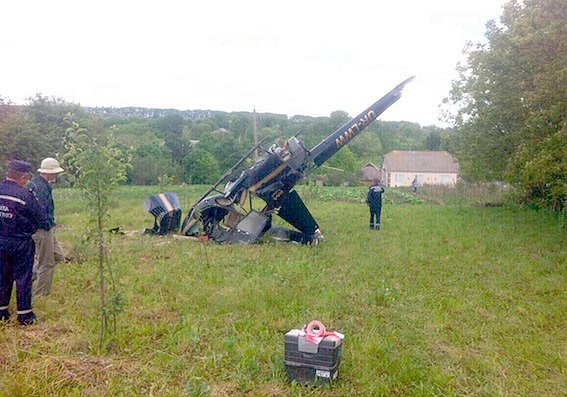 В Хмельницкой области разбился вертолёт