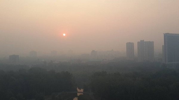 Воздух в Киеве сильно загрязнен