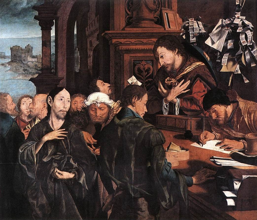 Маринус ван Реймерсвале, «Призвание Матвея, сборщика податей», 1536