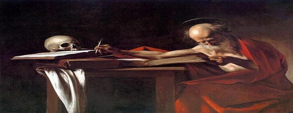 Караваджо, «Пишущий Святой Иероним», 1605
