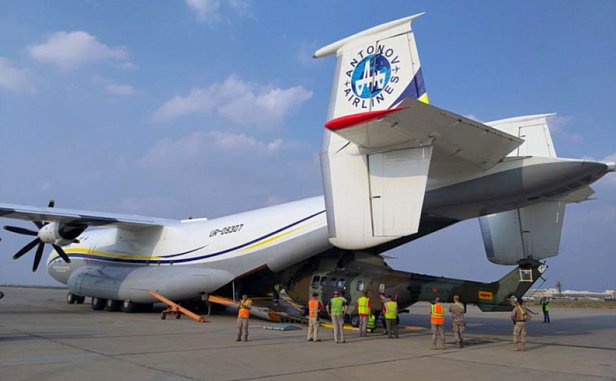 Первый рейс Ан-22 «Антея» после ТО выполнен для Минобороны Испании