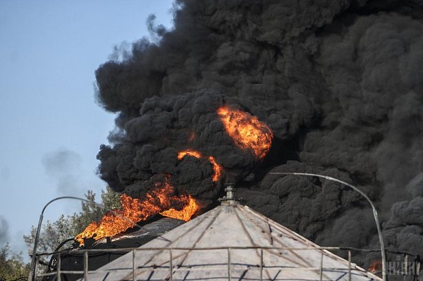 Под Киевом прогремел взрыв на нефтебазе