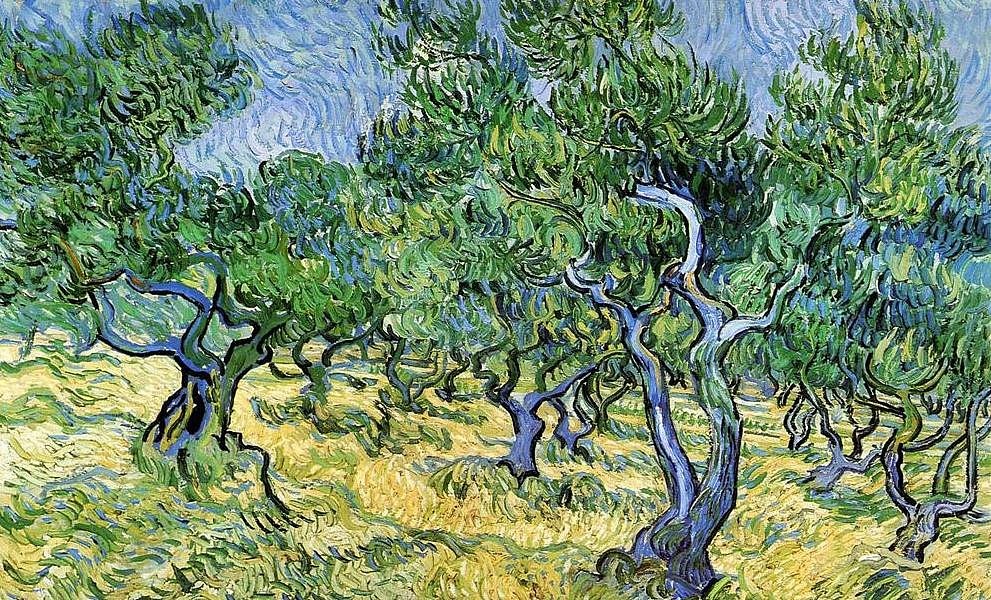 Винсент ван Гог, «Оливковая роща», 1889