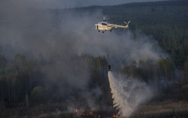 Пожар под Чернобылем продолжается, ситуация под контролем ГСЧС