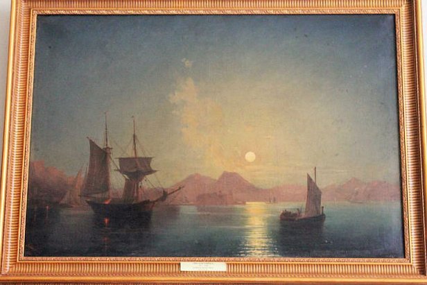 На фото картина И. К. Айвазовского «Неаполитанский залив в лунную ночь» (1842)