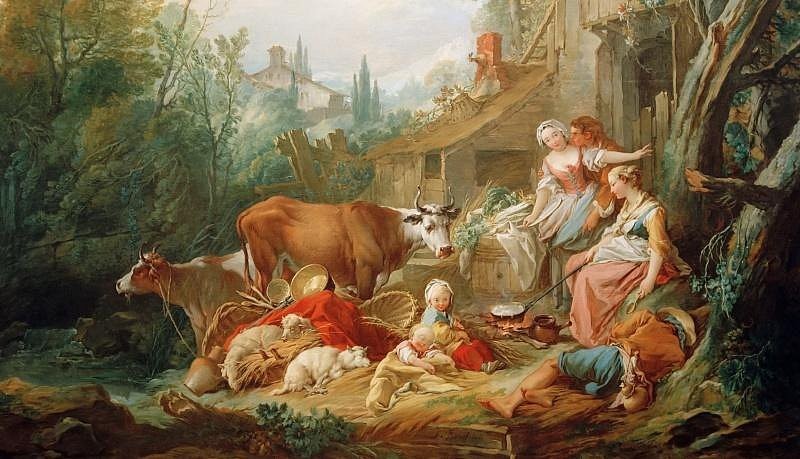 Франсуа Буше, «Сельская идиллия», 1735-36 г.г. 