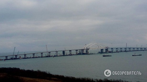 Строительство Крымского моста: появились свежие фото 