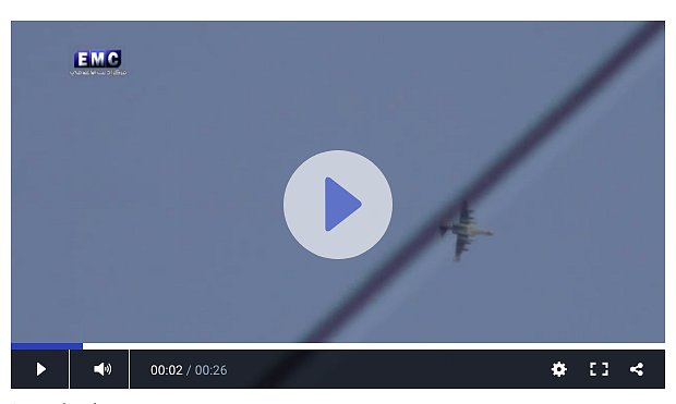Появилось видео обстрела российского самолета (видео)
